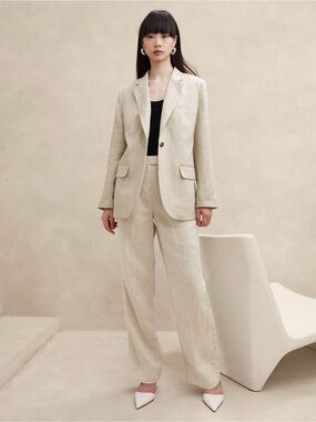 Banana Republic Lina Relaxed Linen Blazer